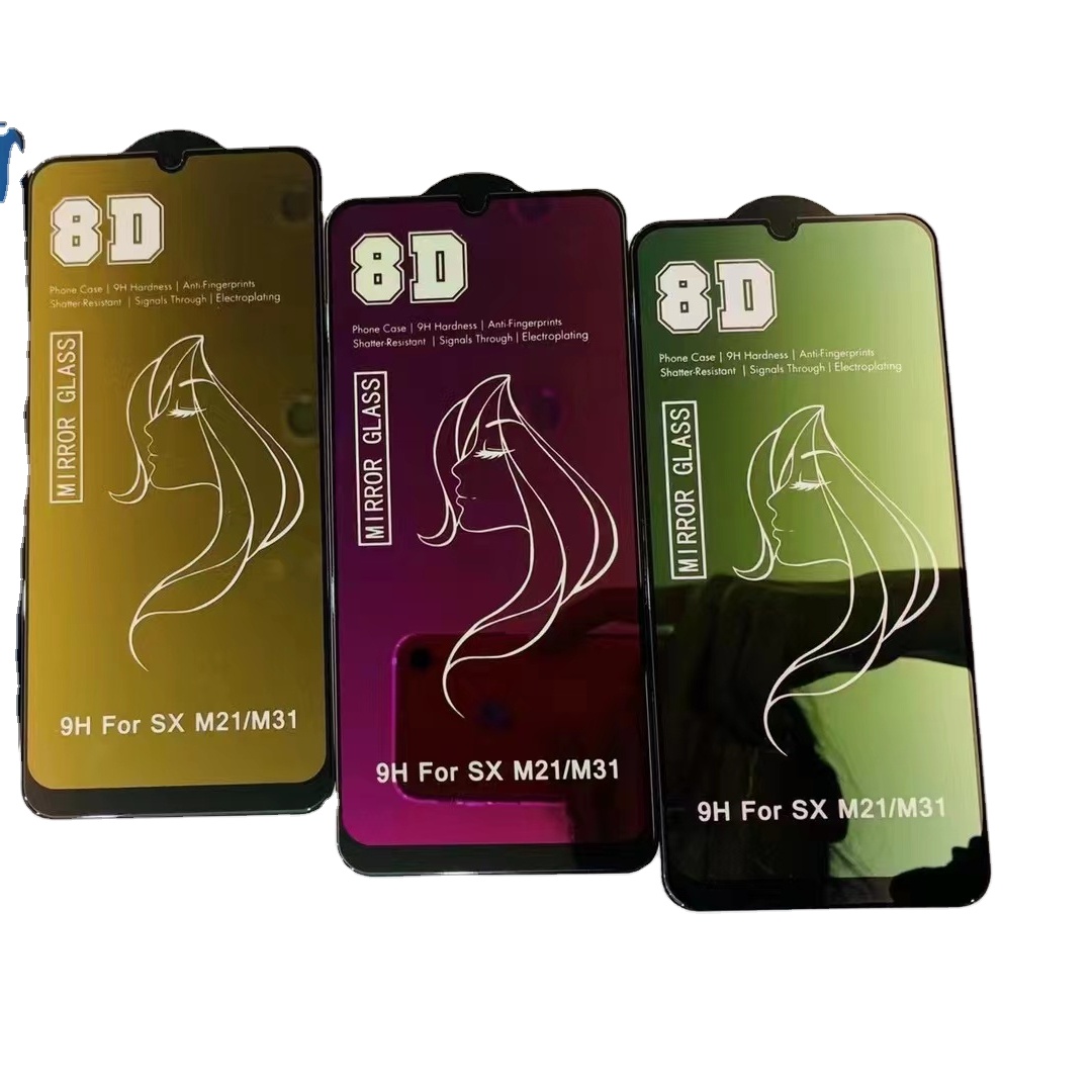 8D зеркальное стекло Заводская оптовая продажа для iphone 14/13 защита для экрана закаленное стекло для Iphone Samsung Infinix Huawei