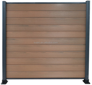 Valla de Madera <span class=keywords><strong>y</strong></span> Plástico Compuesto Reciclado, Enrejado, Puertas, Muro de Jardín, Paneles de Valla de Madera <span class=keywords><strong>y</strong></span> Aluminio - Product Image 4