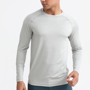 <span class=keywords><strong>Camiseta</strong></span> Deportiva de <span class=keywords><strong>Manga</strong></span> <span class=keywords><strong>Larga</strong></span> para <span class=keywords><strong>Hombre</strong></span>, de Alta Calidad, Color Sólido, Ligera, Transpirable, de Secado Rápido, para Gimnasio y Running - Product Image 6