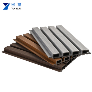 Revêtement mural extérieur <span class=keywords><strong>en</strong></span> composite <span class=keywords><strong>bois</strong></span>-plastique WPC et panneau mural décoratif WPC pour plafond, à rainures - Product Image 4