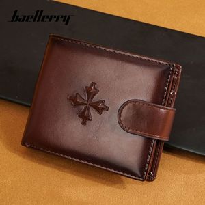 Cartera Corta para Hombre Baellerry Color Café Multifuncional con Compartimento para Licencia de Conducir Cartera de Negocios - Product Image 5