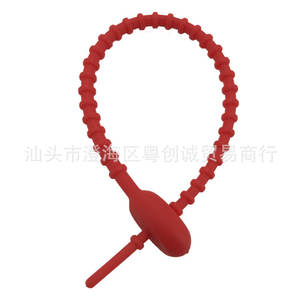 Attache-câble Tadpole 18 cm en caoutchouc souple réutilisable, auto-bloquant, pour porte-clés, breloque de sac, jouet en peluche, corde de suspension en tissu non tissé - Product Image 5