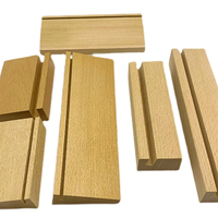 Panneaux de numéros de table personnalisables en bois poli pour décoration de réception de mariage, numéros de table, photos de cérémonie, logo personnalisé, naturel