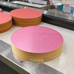 Sunshie Quality Custom 10 12 14 Inch Round 4 mm Thickness MDF Cake Board Masonite Dessert White Cake <b>Drums</b> - Product Image 6