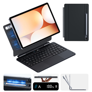 Funda con Teclado Magnético Multi-layout Laudtec con Ranura para Lápiz para <span class=keywords><strong>Samsung</strong></span> Tab S10 <span class=keywords><strong>FE</strong></span>+ <span class=keywords><strong>FE</strong></span>+ de 13.1 Pulgadas, Compatible con Personalización, Ligera - Product Image 1