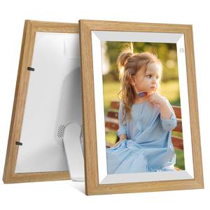Compartir convierte cada momento en una memoria preciada Pantalla táctil <span class=keywords><strong>de</strong></span> 32GB Regalo <span class=keywords><strong>de</strong></span> Navidad Frameo Woden Wifi Marco <span class=keywords><strong>de</strong></span> fotos digital - Product Image 1
