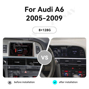 Zwnav 12.3 ''Instrument 8.8'' Autoradio Voor Audi A6 2005-2009 Carplay Android 13 Gps Multimedia Draadloze Speler Stereo Head Unit - Product Image 2