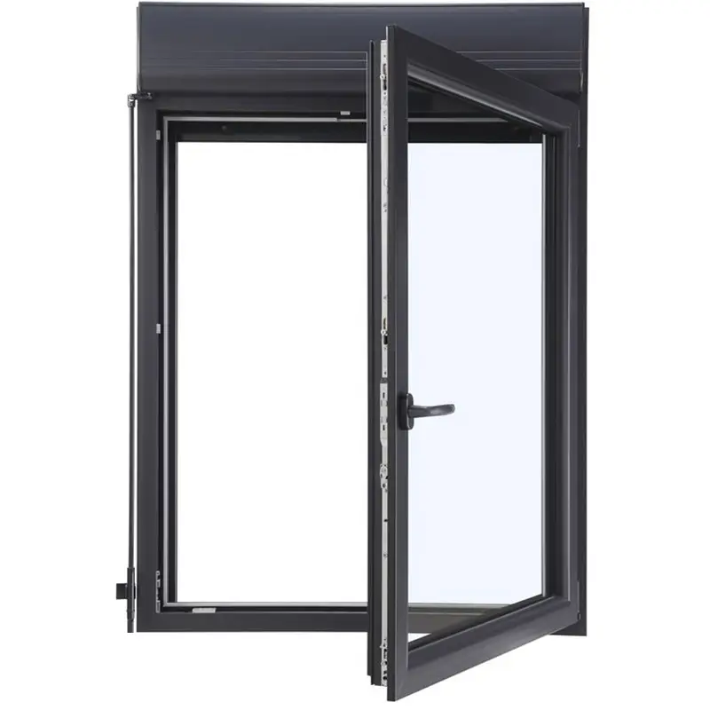 Chất lượng cao uPVC casement nhôm cửa sổ trượt đôi bằng kính với nướng thiết kế cửa sổ và cửa Thiết kế