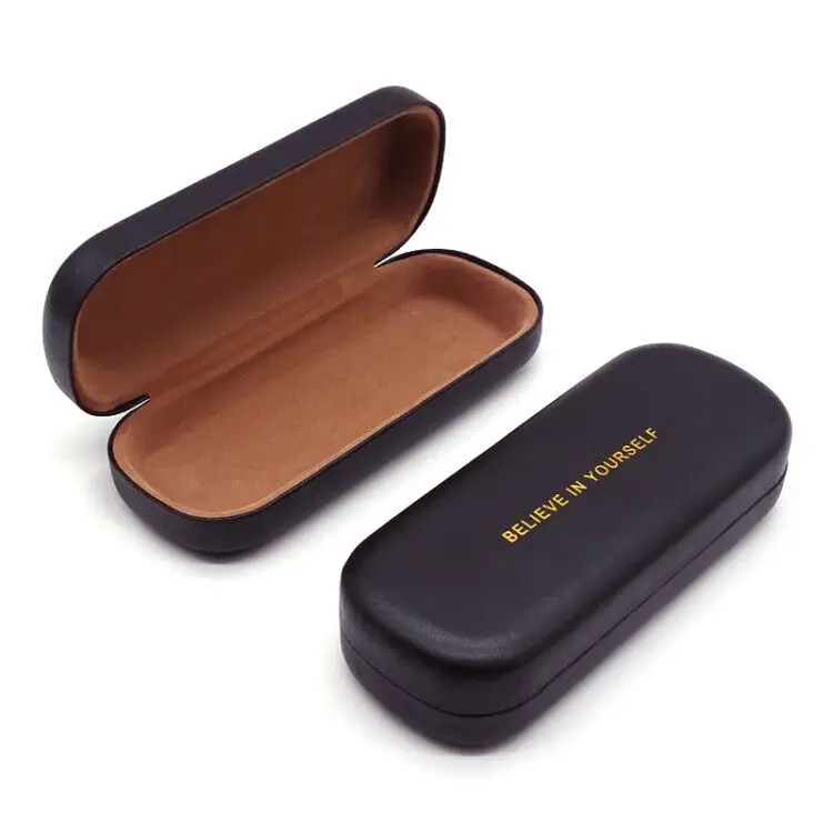 2022 Customized logo sunglasses packing box spectacle boxes fashion leather case portable hard glasses cases