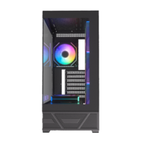 Fast Detach TG GLASS Window PC Gaming ATX Mid Tower Computer Case