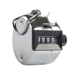 Compteur manuel en métal, affichage à 4 chiffres, outil de comptage mécanique pour enfants, jouet éducatif en mathématiques, unisexe, âge 3-6 ans - Product Image 1