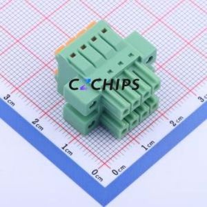 KF2EDGKNHM-3.5-2*4P Plug-in Terminal Block P=3.5mm Connector Male Plug Screw Fixing 2x4P 3.5mm - Product Image 2