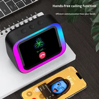 Haut-parleur vocal AI TF26 Pro Haut-parleur intelligent Écran Éclairage LED RVB pour batterie rechargeable V5.4 Écran tactile Assistant vocal