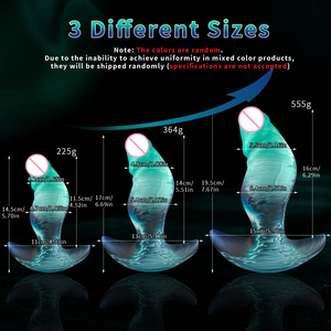 Dildo de Silicone para Uso, Plug Anal Grande com Massageador Prostático Curvo, Dilatador, Contas Anais, Brinquedos Sexuais para Adultos para Mulheres e Homens - Product Image 3