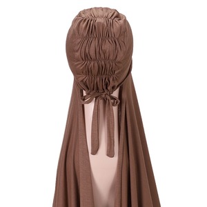 Voile de sport instantané en jersey de coton extensible Sharut de haute qualité pour femmes musulmanes, avec <span class=keywords><strong>bonnet</strong></span> intérieur 2-en-1 intégré - Product Image 4