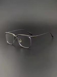 نظارات قراءة كلاسيكية سوداء قابلة للتخصيص بالجملة من المصنع للرجال والنساء، إطار للوجه الماسي، عدسات بصرية مصححة - Product Image 5