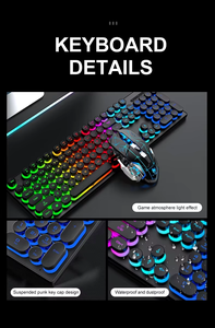 Vente flash - Clavier et souris sans fil rechargeables VONN TF380 pour jeux - Clavier rétroéclairé 6D - Souris - Ensemble 2 en 1 pour les joueurs - Product Image 5
