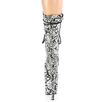 Talons Tacones Mujer Sexy imprimé serpent femmes talons aiguilles chaussures à plateforme bottines pour dames