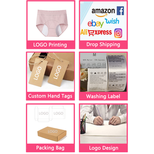 Penjualan laris ukuran besar L XL XXL 3XL 4XL lemak katun wanita tinggi naik bocor 3 lapis bersirkulasi antibakteri untuk menstruasi - Product Image 6