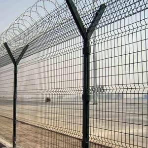 Alambre de púas para cercas de aeropuertos/cárceles, postes tipo Y, barandas de protección, antiescalada, resistente al viento, redes protectoras resistentes a la corrosión - Product Image 2