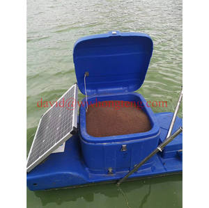 Alimentador de comida para peces de estanque de sincronización inteligente alimentado por energía solar Sutomatic alimentador de estanque de camarones - Product Image 2