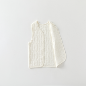 <span class=keywords><strong>Gilet</strong></span> matelassé pour bébé, automne-hiver, pour garçons et filles, vêtement d'extérieur <span class=keywords><strong>chaud</strong></span>, cardigan, <span class=keywords><strong>gilet</strong></span> à 3 couches, applique de dessin animé, boutons-pression, col rond - Product Image 3
