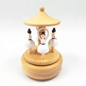 <span class=keywords><strong>Carillon</strong></span> <span class=keywords><strong>Giostra</strong></span> Ballerina in Legno di Faggio, Vendita all'Ingrosso e al Dettaglio - Product Image 1