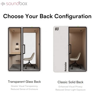 Cabina Ufficio Insonorizzata per 4 Persone, Stanza Silenziosa per Riunioni Aziendali - Product Image 4