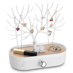 Antler bijoux arbre support organisateur avec tiroir élégant tour d'affichage pour boucles d'oreilles colliers Bracelets anneaux - Product Image 2