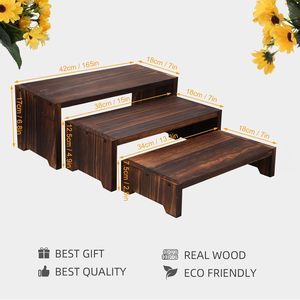 <span class=keywords><strong>ชั้น</strong></span>วางคัพเค้กไม้ 3 <span class=keywords><strong>ชั้น</strong></span>และแท่นโชว์อาหาร สำหรับของหวานและอื่นๆ แข็งแรง ทนทาน และนำกลับมาใช้ใหม่ได้ - Product Image 3