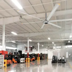 Ventilation Cooling Fan 18FT 24FT 20FT Large Industrial HVLS Ceiling Fan Motor For Warehouse Ventilation