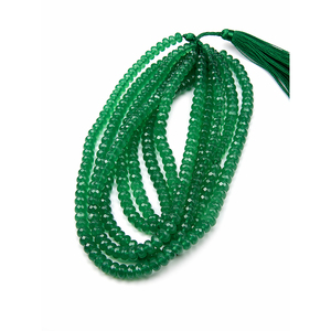 Cuentas Redondas Facetadas de Ónix Verde Natural, Cuentas Sueltas Redondas y Lisas de Alta Calidad para la Fabricación de Joyas, Manualidades y Diseño - Product Image 3