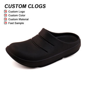 Sabots décontractés respirants OLICOM avec logo personnalisé, fabrication directe en usine, chaussures de récupération en mousse, vente en gros de sabots pour hommes - Product Image 1