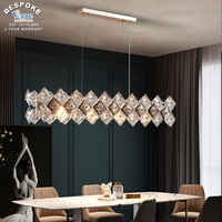 Suspendu De Luxe Lustre En Cristal Or Moderne Lustres K9 Pendentif En Cristal Lumière led Lustre Pour La Décoration De La Maison