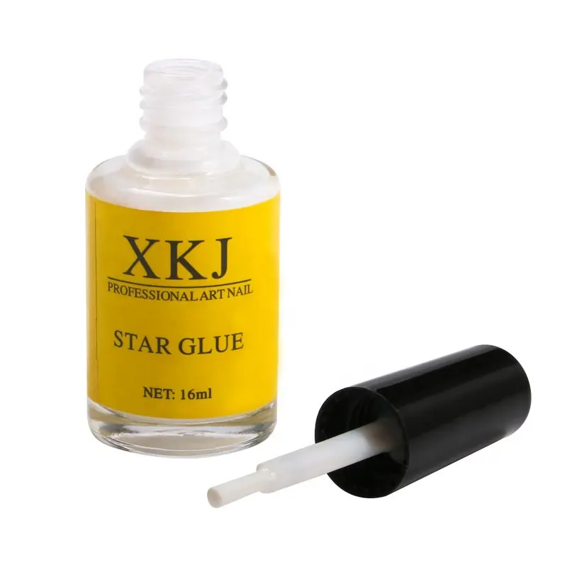 Moda popolare stella stagnola di trasferimento di gel per la stella autoadesivo del chiodo unghie in gel polish fornitore 16ML Bottiglia Del Chiodo Stagnola di Trasferimento colla