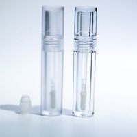 Tubes cosmétiques personnalisés en plastique ABS écologique, applicateur en tube, étiquette privée, OEM, entièrement transparents, vides pour les lèvres