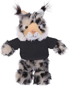 Peluche de Animales Salvajes Personalizado OEM, Peluche de Gato Silvestre con Camiseta Personalizable con Impresión de Logotipo, Muñeco de Peluche Suave de 12 Pulgadas - Product Image 2