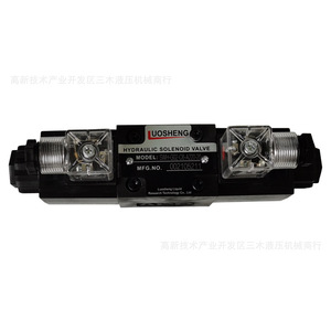 Vanne solénoïde hydraulique Luosheng SWH-G02-C6-A220-20, vanne de commande directionnelle 315 bars 60 L/min en fonte - Product Image 4