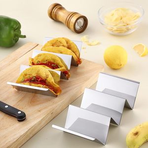Bandeja para tacos de acero inoxidable y 2 cuchillos para carne Combinación perfecta para Taco Tuesday Taco Bar Lavavajillas Microondas - Product Image 4