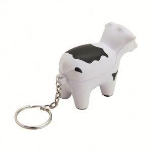 พวงกุญแจรูปวัวแบบขายส่ง ปรับแต่งได้ ของเล่นบีบ PU บอลคลายเครียด - Product Image 3