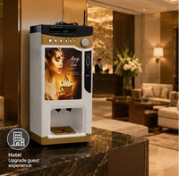 Máquina Expendedora de Café Automática Fácil de Usar, Dispensador de Bebidas Premezcladas Instantáneas de Acero, Sistema de Pago con Código QR, Función SDK