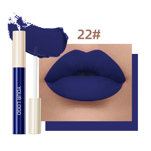 Brillo de labios personalizado fábrica de maquillaje OEM cosméticos Halloween azul impermeable mate brillo de labios Etiqueta Privada - Product Image 1