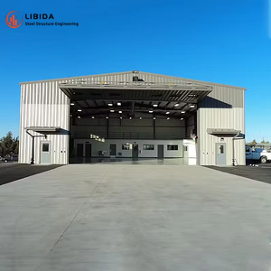 Büyük açıklıklı yüksek kalite fiyat çelik prefabrik yapı tasarımı büyük uçak hangarı tasarımı - Product Image 3