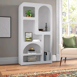 <span class=keywords><strong>Libreria</strong></span> in Legno Massello Stile Fattoria Combohome, Scaffale Espositivo in Pino Riciclato <span class=keywords><strong>per</strong></span> Casa, Appartamento e Ingresso - Product Image 1