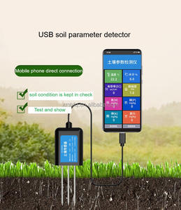 2025 professionnel 8 en 1 humidité du sol conductivité surveillance mètre USB portable sol NPK PH capteur de température et d'humidité - Product Image 6