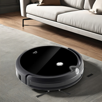 Robot penyapu otomatis basah kering rumah tangga EU pembersih penyapu lantai garasi rumah tangga bertenaga baterai giroskop untuk Hotel