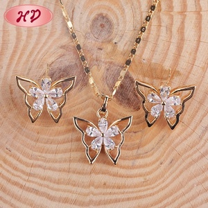 Joyas de Fantasía con Diseño de Mariposa, 18K, Estilo Dubái, Nueva Colección, Conjuntos de Joyas de Fantasía Grandes - Product Image 3