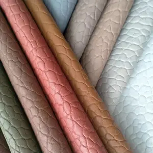 Design Newest new product 2023 popular embossed sheep leather Synthetic Leather for Bag Garment Fabric