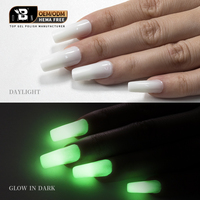 Glow In The Dark Solid Building 3 en 1 Esmalte Uv Color Soak Off Led/ Uv Nail Extension Gel Poly biologique pour ongles