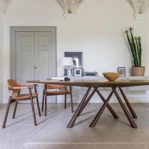 Silla de Comedor Nórdica de Madera Maciza VL, <span class=keywords><strong>Sillas</strong></span> <span class=keywords><strong>Wishbone</strong></span> de Cuero Vintage Nórdicas - Product Image 4